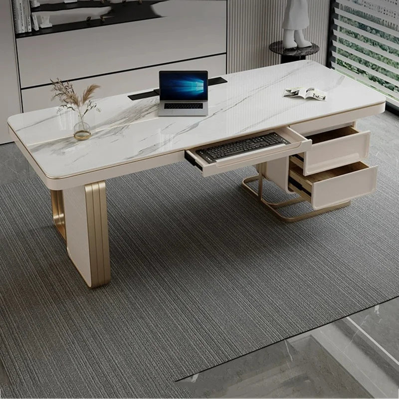 Italian Modern Desk Portable Executive Nordic Storage Computer Coffee Table Storage Escritorios De Oficina Office Furniture