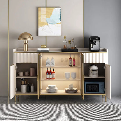 Luxury Storage Sideboard Modern Dining Room Nordic Display Sideboard Kitchen Drawers Armoire Cuisine Kitchen Furniture SR50CG