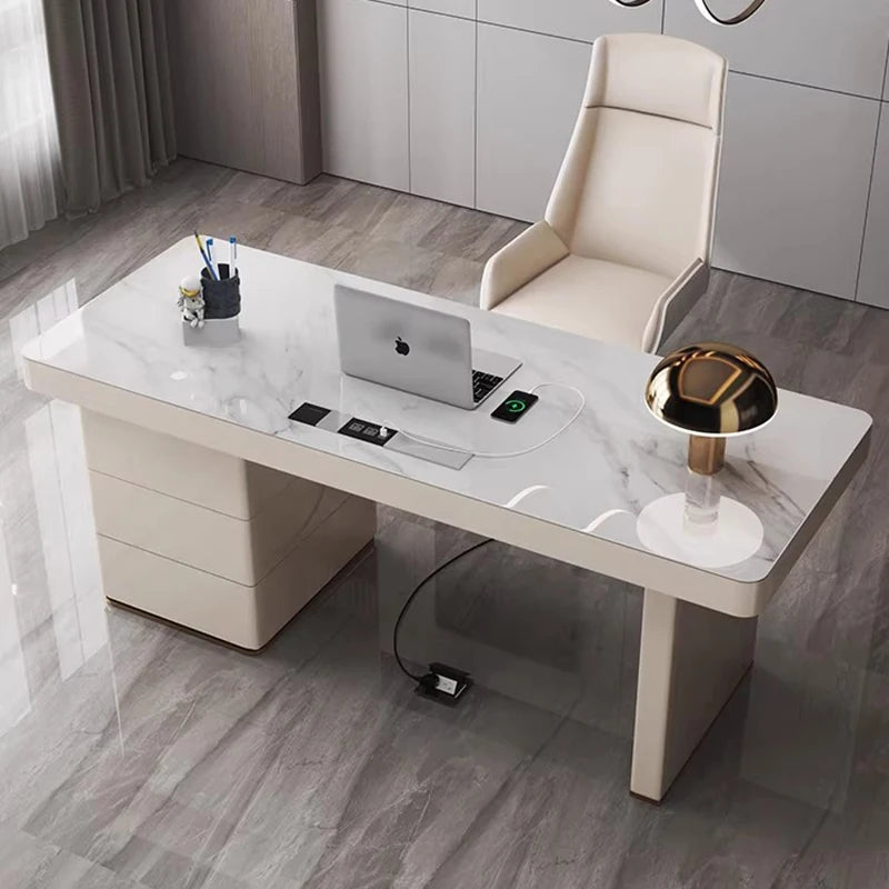 Computer Storage Work Table Workstation Executive Drawers Office Desk Modern Meeting Scrivanie Per Ufficio Office Furniture