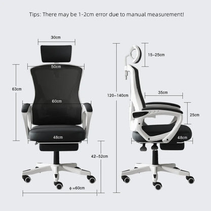 Computer Chair Adjustable Seat Back Height Household Office Chair Dormitory Students Sports Games Seat Back Human Body Chair