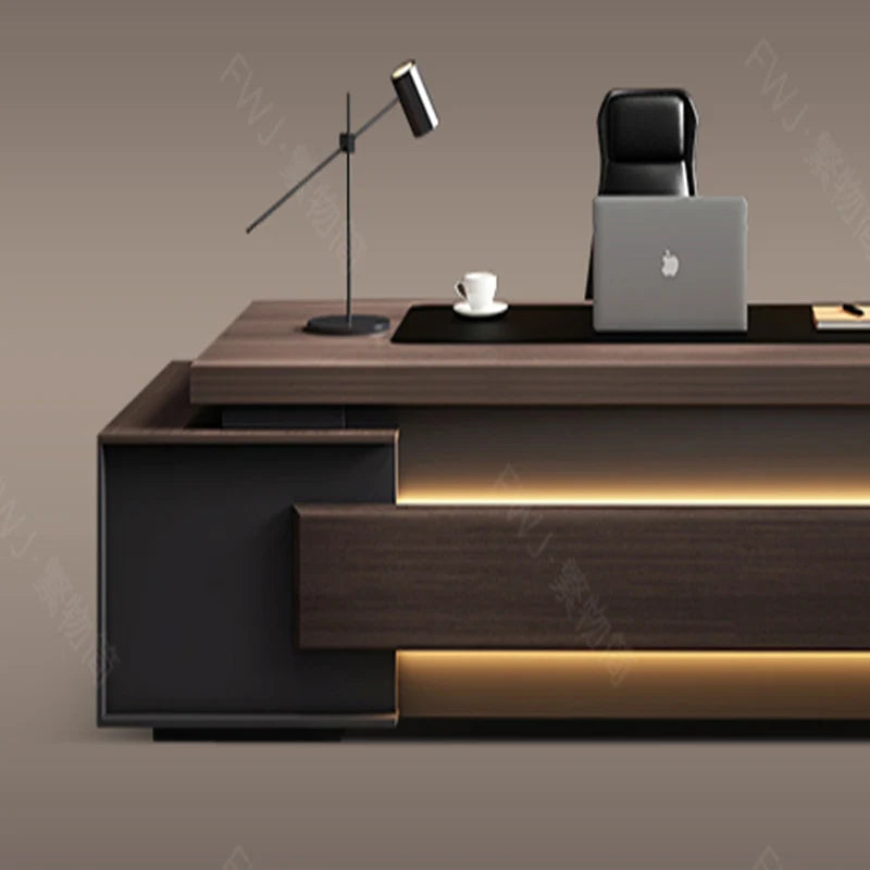 Organization European Office Desk Study Computer Ergonomic Writing Office Desk Corner Standing Escritorio Esquinero Furniture