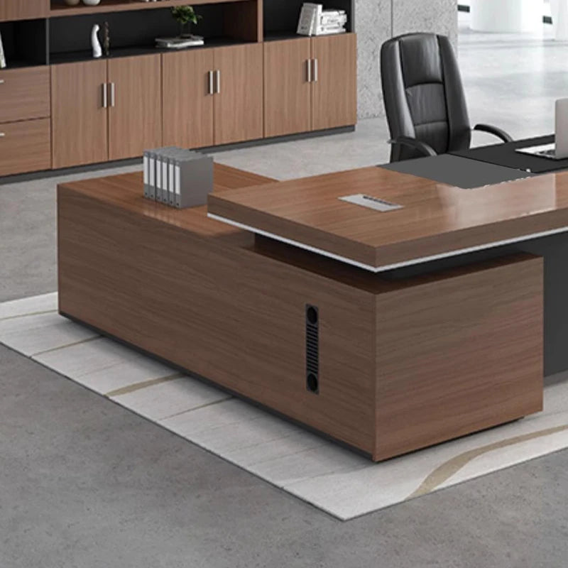 Executive Drawers Office Desk Reception Bedroom Luxury Writing Office Desk Standing Scrivania Con Cassetti Home Furniture