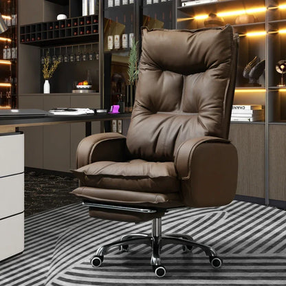 Massage Designer Chair Arm Home Office Lazy Rolling Leather Chair Home Computer Swivel Accent Silla De Escritorio Furniture