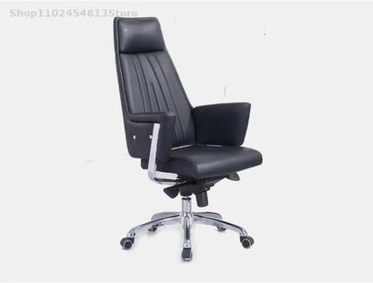 Computer Office Chair Home Comfortable Office Meeting Room Lifting Chair Leather Reclining Boss Backrest Swivel Chair