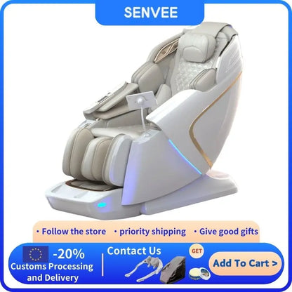 5D Massage Chair 2024 Luxury AI Voice Bluetooth Music Shiatsu Full Body 4D Zero Gravity Air Pressure Best Quality Chair Massage