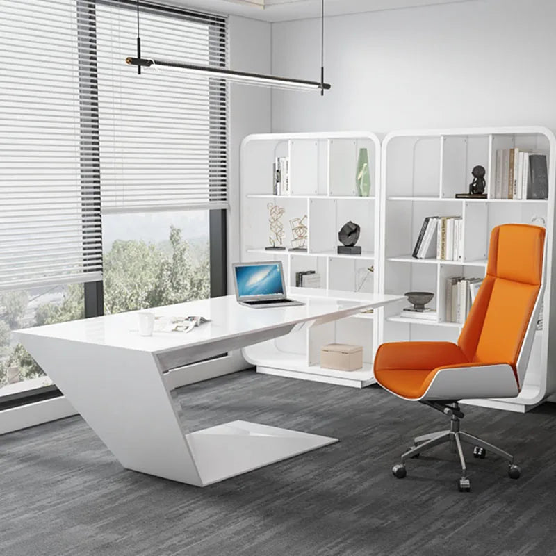 Computer Workstation Standing Desk White Study Office Lap Corner Desk Writing Executive Mesa De Escritorio Furniture Desk