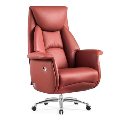 Leather Silla Del Presidente Chairman Reclining Executive Lounge President Chair For Office