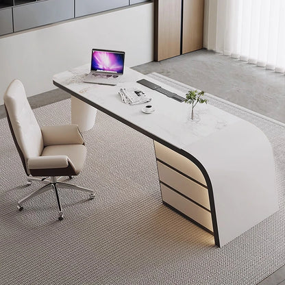 Modern Computer Storage Office Desk Writing Standing Workstation Work Table Executive Study Scrivanie Per Ufficio Furniture