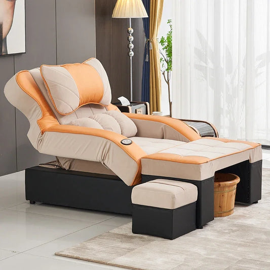 Foot Therapy Pedicure Chairs Luxury Spa Throne Massage Stretcher Pedicure Chairs Professional Makeup Poltrone Furniture MR50PC