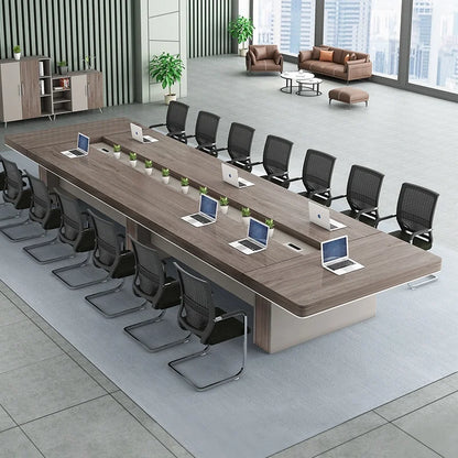 10 years warranty commercial office furniture long Meeting Room table luxury office executive Conference Table with wooden Legs