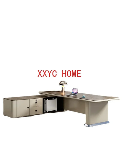 Office Furniture Boss Desk Boss Executive Desk Special Shaped Table Office Table and Chair Combination