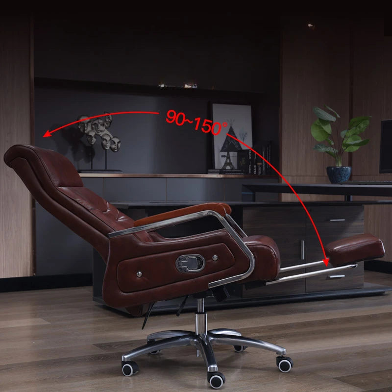 Rotating Executive Office Chair Leather Massager Ergonomic Computer Office Chair Nordic Modern Cadeiras De Escritorio Furniture