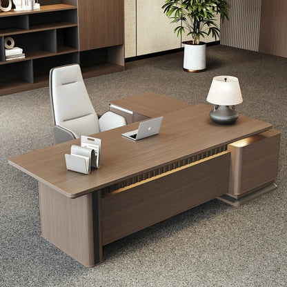 Executive Shaped Desk Drawers Work Filing Standing Computer Office Desk Gaming Writing Escritorios De Ordenador Furniture