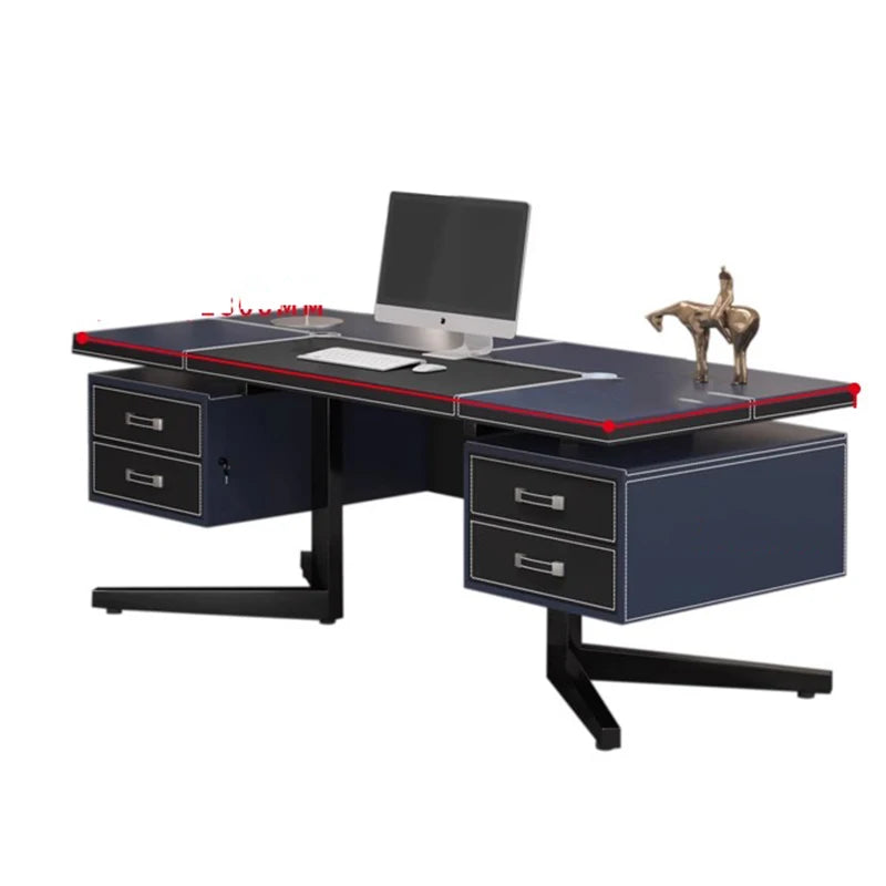 Metal Drawers Workstation Luxury Desktop Conference Computer Office Desks Storage Executive Scrivania Cameretta Home Furniture