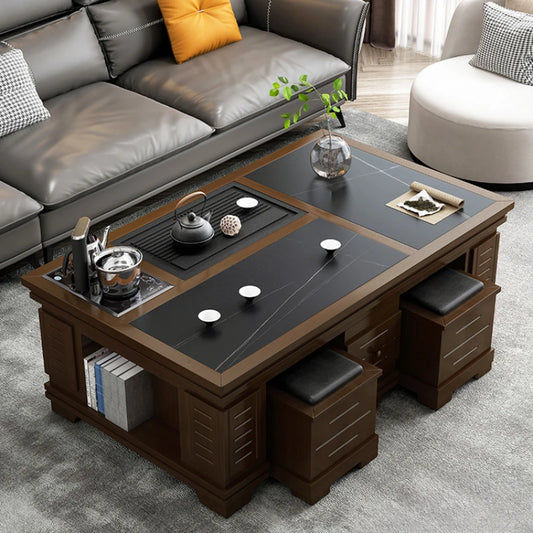 Clear Living Room Coffee Table Modern Design Wood Floor Nordic Coffee Table Minimalist Black Beistelltisch Furniture For Home