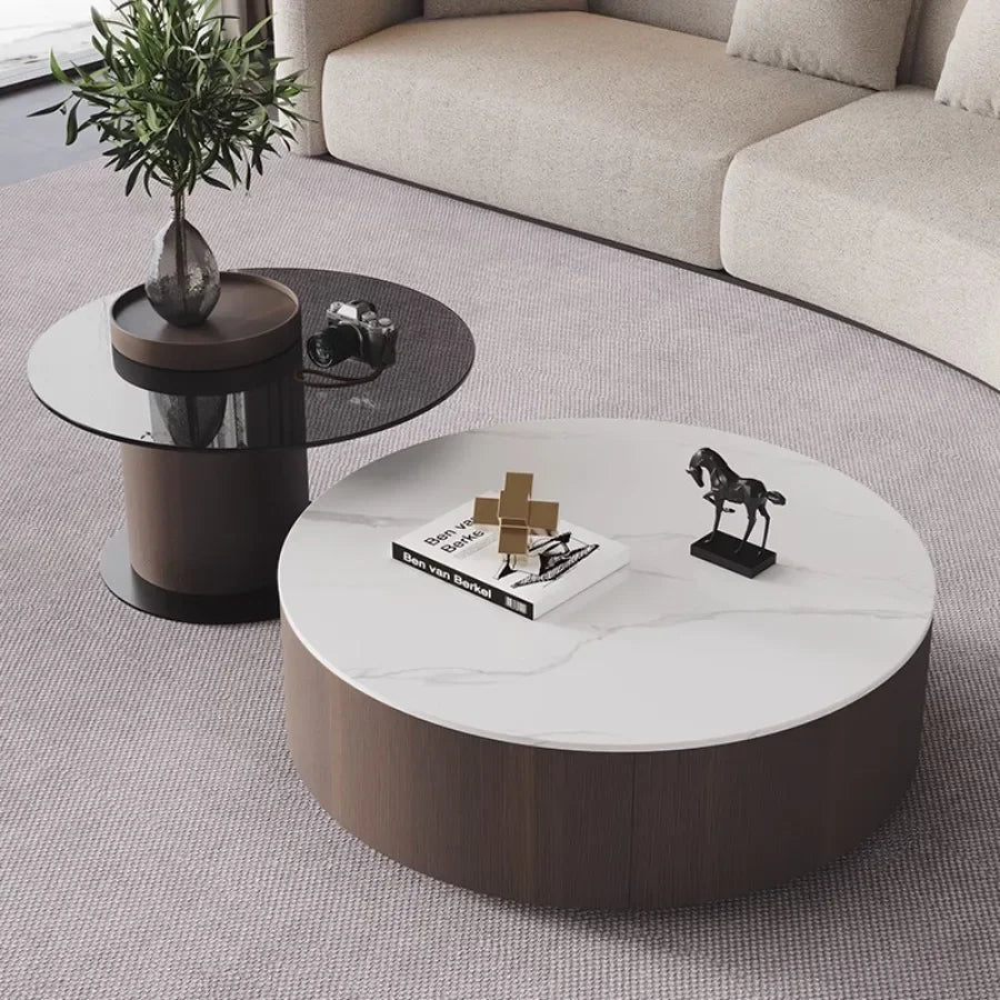 Home Coffee Table Modern Living Room Wood Unique Coffee Table Nordic Round Set Italian Convertible Luxury Set Of 2 Mesa HomeXS