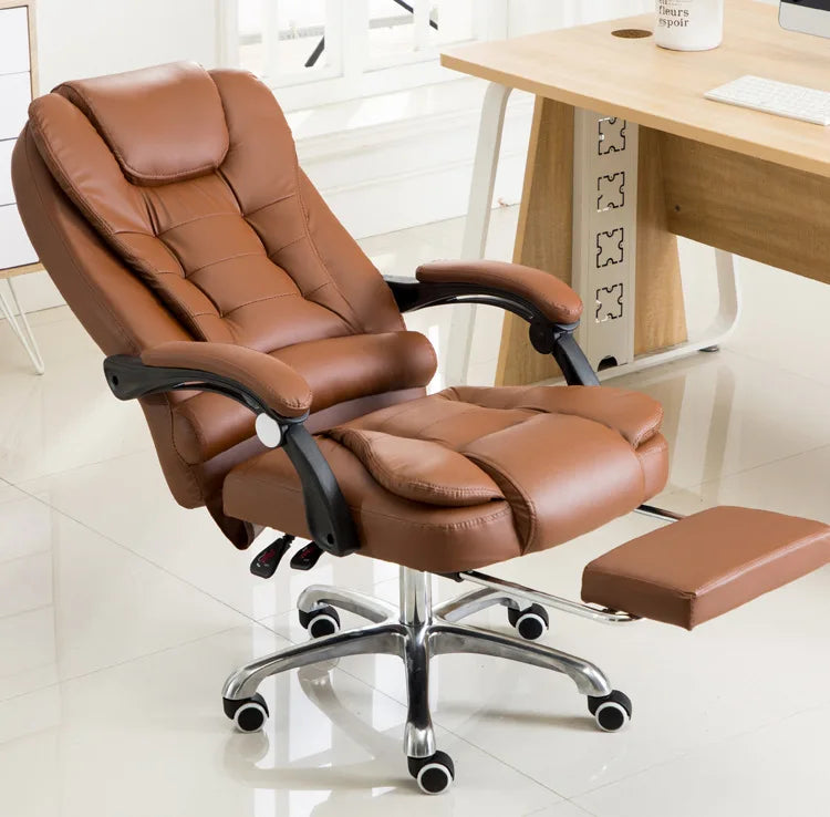 Factory Supply Modern Leather Chair Luxury Black High Back Executive Swivel Leather Office Chair With Massage