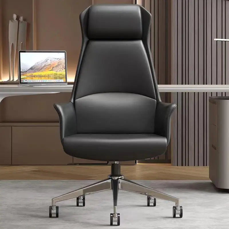 Swivel Computer Chair Ergonomic Mobile Study Leather Arm Office Chairs Living Room Floor Sillon Reclinable Office Furniture