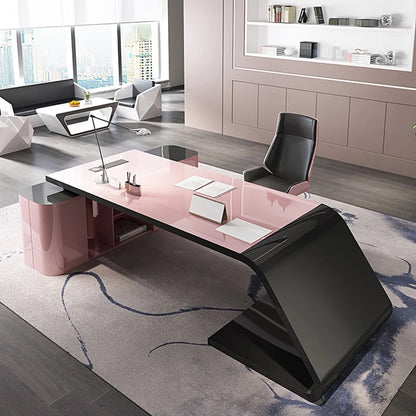 Floor Corner Office Desk L Shaped Reception Executive Luxury Computer Desks European Supplies Mesa Escritorio Modern Furniture