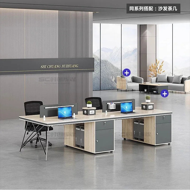 Workstation Executive Office Desk Designer Modern Clerk Seat Computer Desk Work Organizer Mesa De Escritorio Modern Furniture