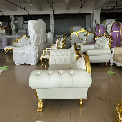 Luxury Double Lovers Queen King Throne Chair Wedding Banquet Hotel Chair Princess Hot-sales