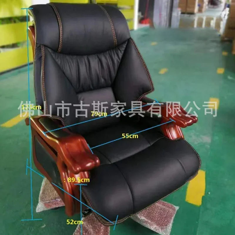 Heavy Extendable Leather Office Chair Design Back Rest Comfy Ergonomic Chair Executive Computer Silla Ejecutiva Garden Furniture