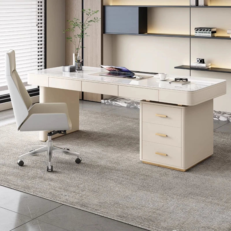 Luxury Computer Office Desks Executive Desktop Modern Meeting Office Desks Conference Wood Masa Tafel Office Furniture WN50OD