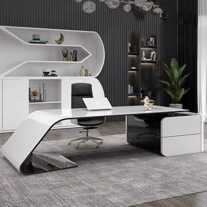 Nail Study Computer Table Desk Gaming Small Executive White Desk Corner Office Kawaii Mesa Para Computador Nordic Furniture