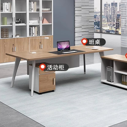 Corner Storage Office Desk Computer Executive Standing Shelves Desktop Workbench Office Desk White Bureau Meuble Home Furniture