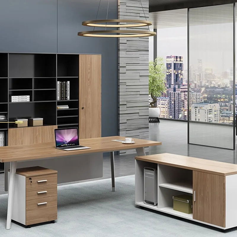 Laptop Stand Work Desk Computer Coffee Wooden Drawers Pullout Under Vanity Work Desk Appoint Tavolo Da Lavoro Office Furniture