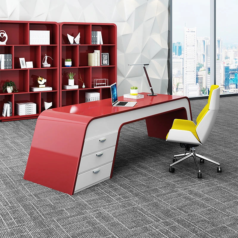 Desktops Computer Office Desk Executive Meeting Modern Work Mainstays Wooden Office Desk Standing Bureau Meuble Room Furniture