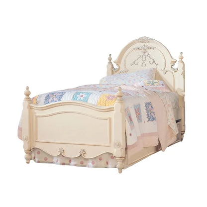 Bedroom furniture French cream style solid wood bed child bed girl princess bed storage bed to prevent abnormal noise