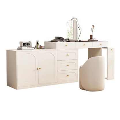 Cabinet Bedroom Dressing Table Mirror Mobile Modern Cosmetic Make Up Table Storage Bed Side Muebles Para Dormitorio Furniture