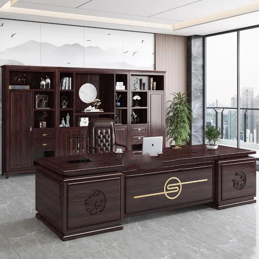 Storage Office Desk Vanity Conference Gaming Corner Work Table Standing Desktop Student Scrivania Con Cassetti Home Furniture