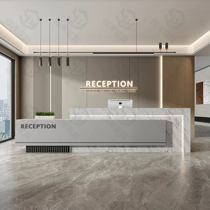 Commercial Receptionist Counter Standing Premium Lecture Front Salon Counter Nail Modern Mostrador Oficina Office Furniture