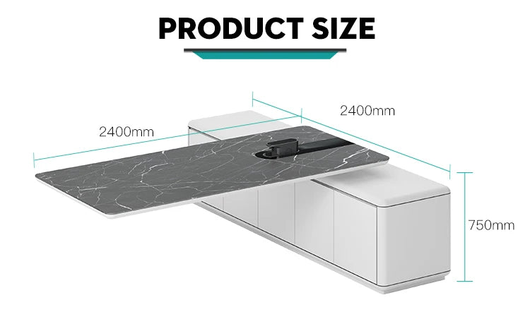 Custom Modern Intelligent lifting Office Furniture L shaped Luxury Boss CEO Manager Desk Executive Office Desk