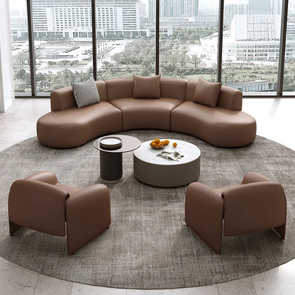 Adults Leather Sofa Back Cushion Vintage Grande Office Sectional Support Style Room Simple Sofa Design Fauteuil Round Furniture