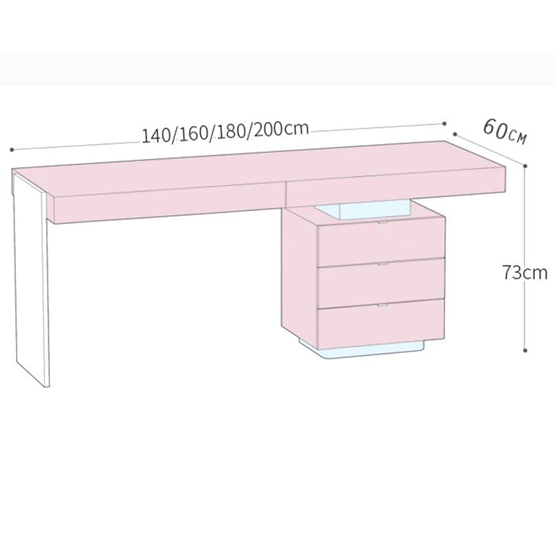 Drawers Pc Executive Desk Standing Table Study Computer Desks Writing Organizer Escritorios De Oficina Home Office Accessories