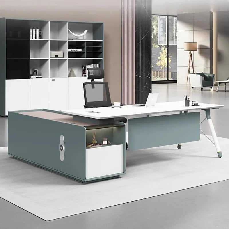 Corner Executive Office Desk Boss Conference Luxury School Cheap Office Desk Standing Table Ordinateur Office Furniture HDH