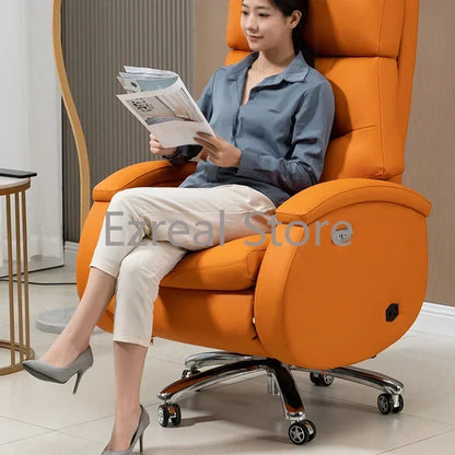 Lounge Puff Seat Comfortable Desk Chair Individual with Wheels Cushions Executive Office Chairs Cadeira Beauty Salon SY50OC