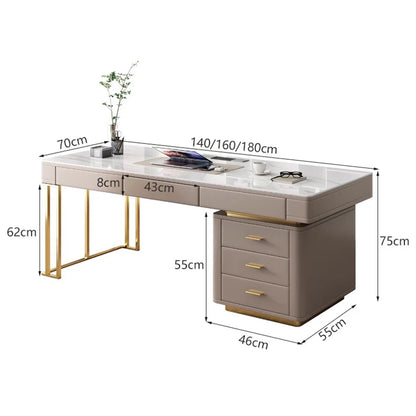 Drawers Workbench Executive Desk Writing Console Counter Office Desk Computer Luxury Scrivanie Per Ufficio Luxury Furniture