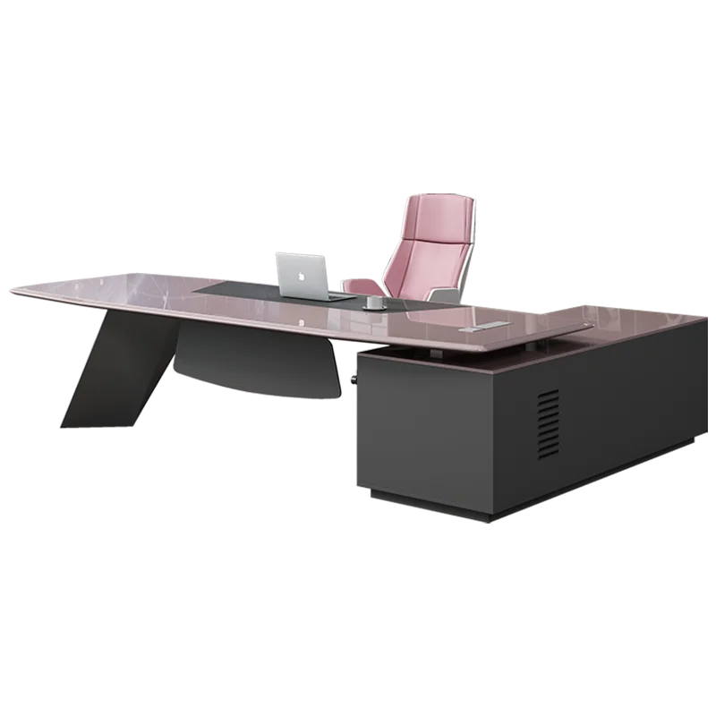 L Shape Computer Pink Desk Study Corner Conference Small Study Tables Computer Desktop Bureau Meuble Media Console Furniture