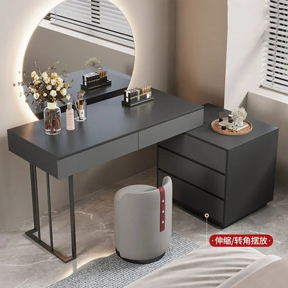 Mobile Storage Dressing Nightstands Table Cabinet Organizer Desk Women Dressing Table Vanity Schminktisch Bedroom Furniture