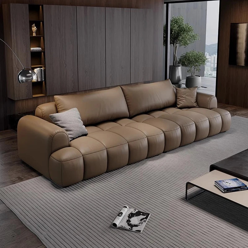 Floor Lounge Salon Furniture Recliner Cloud Sectional Nordic Living Room Sofas Leather Sofa Sala De Estar Bedroom Furniture