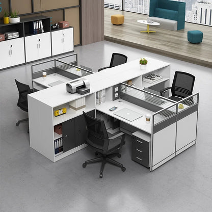 Bureau de travail Staff office partition desk cubicle workstation commercial Office Furniture modular office table and chair set