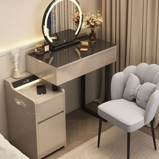 Makeup Toilet Dressing Table Makeup Vanity Mirror Comfortable Commodes Dressing Table Women Chambre Bedroom Furniture