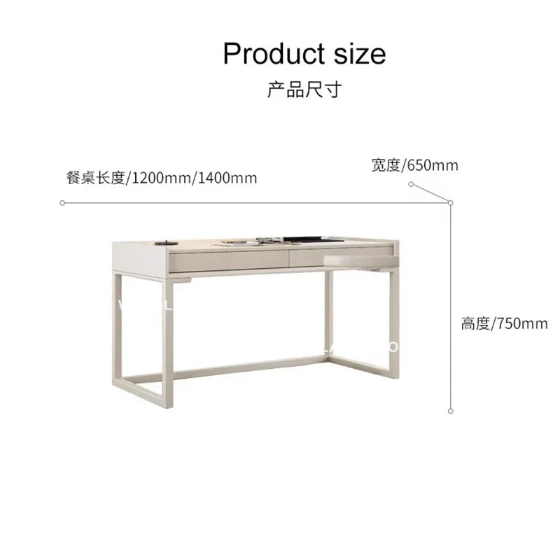 Solid Wood Paint Office Desk Minimalist Study Room Computer Cream Style Student Study Desk Work Mesa Office Furniture Executive