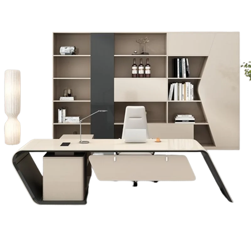 Workflow Desktop Office Desk Corner Storage Executive Makeup Coffee Office Desk Organization Tavolo Da Lavoro Furniture HDH