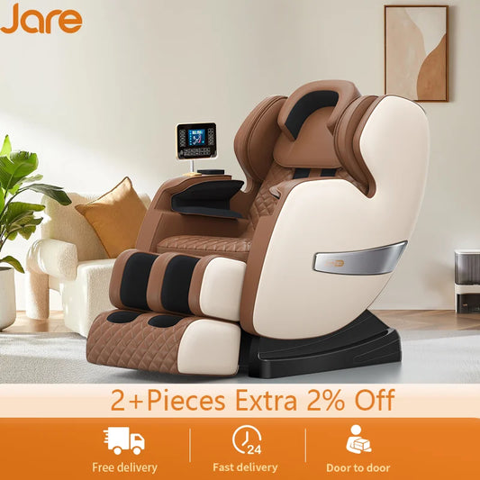 Jare Q8 Massage Chair 4d Zero Gravity Intelligent Full Body Multi-Function Bluetooth Music U-shaped Pillow Massage Chairs