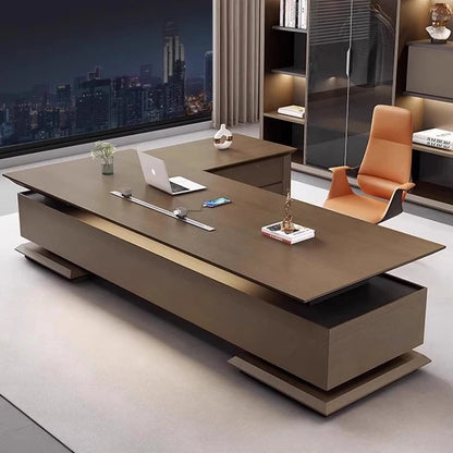 Luxury Counter Work Executive Desk Modern Drawers Workbench Computer Office Desk Corner Scrivania Con Cassetti Office Furniture